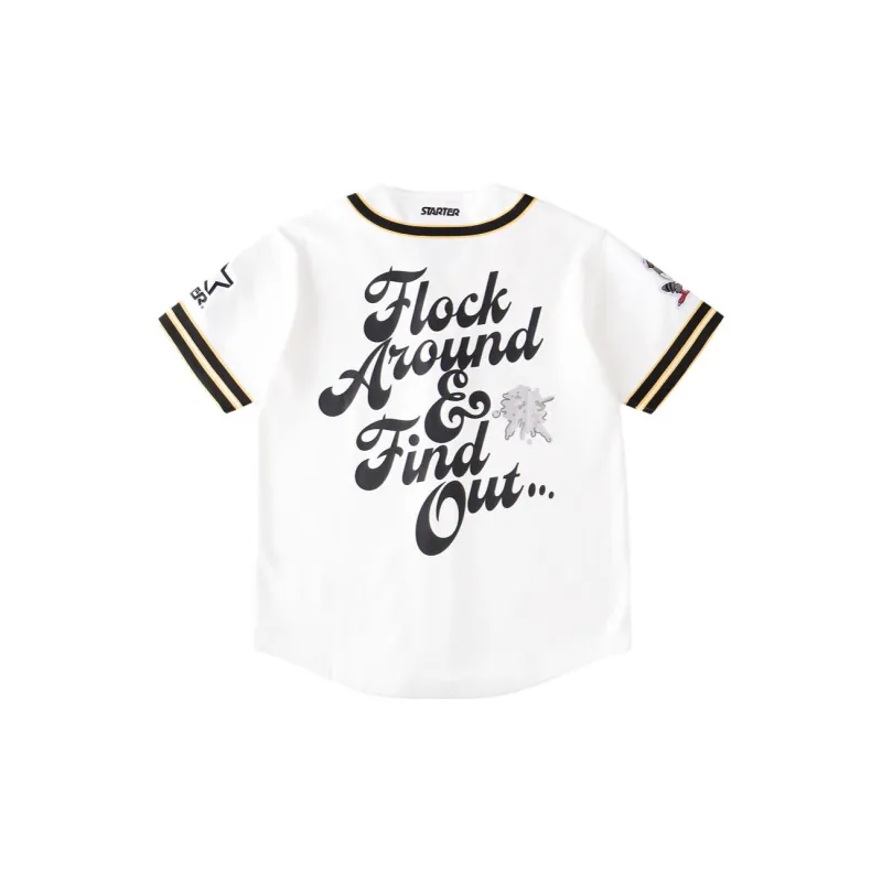 Staple X STARTER Baseball Jerseys Unisex Birch White-1