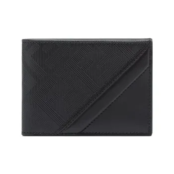 FENDI Leather Wallet Men's Black