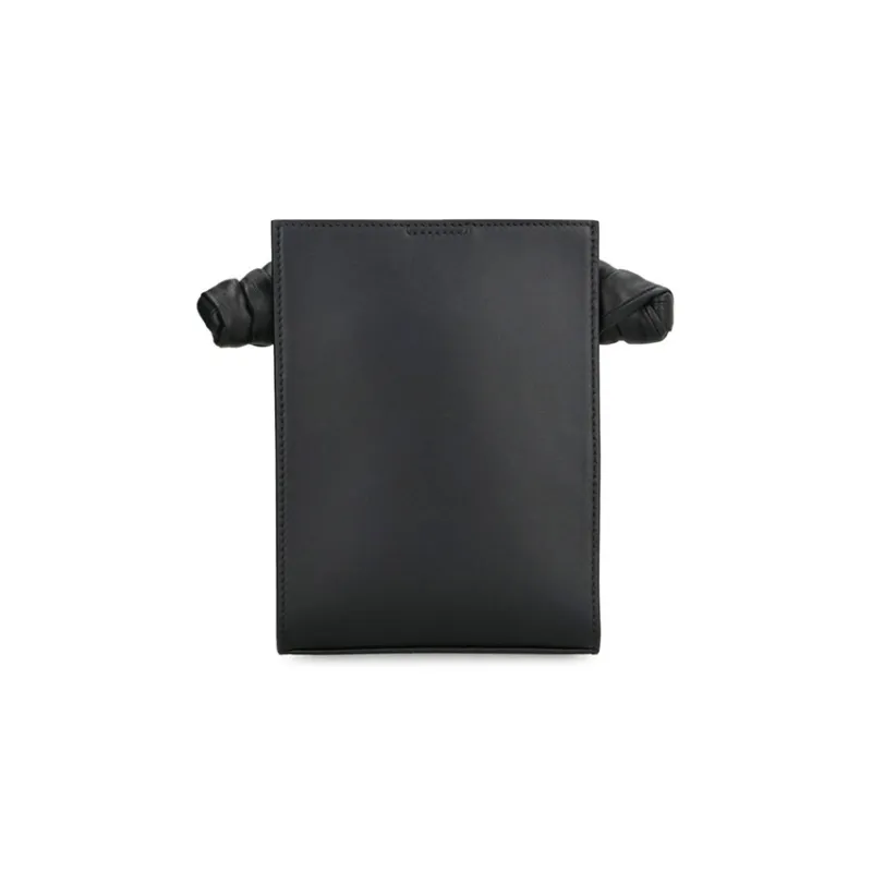 JIL SANDER Calfskin Square Handbag, Shoulder Bag Women's Black-3