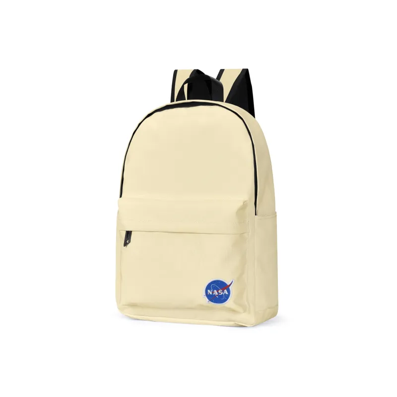 TURN UP X NASA Collaboration Nylon Computer Backpack Regular Unisex Ecru-1
