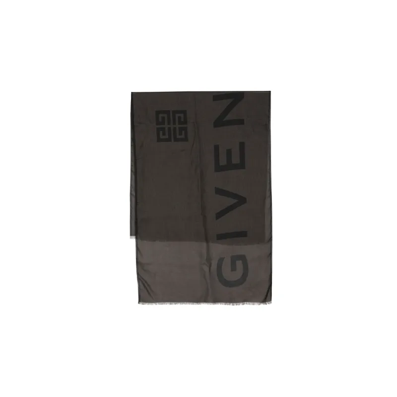 Givenchy Logo-jacquard Wool-cashmere Scarf-0
