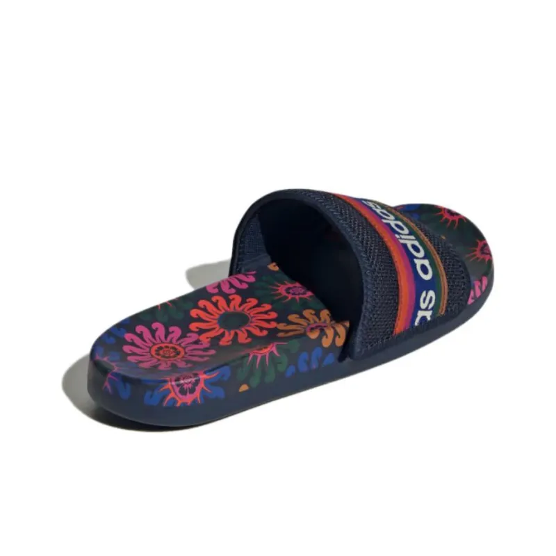 Adidas Adilette Comfort Slide 'Floral Night Indigo' Women's-2