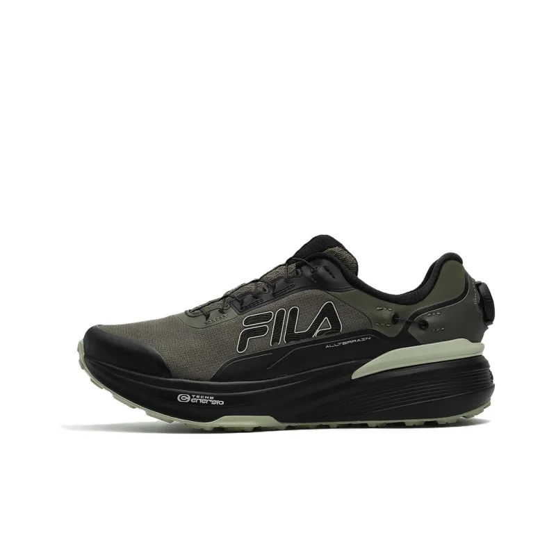 FILA LYNX BOA ATR LEA Cushioned Slip Resistant Low Top Running Shoes Men's Fish Gray-0