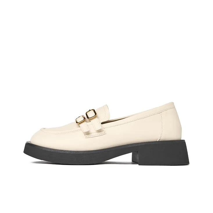 JOSINY Loafers Women's Black/Ecru/Brown-3