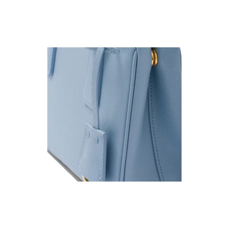 PRADA Galleria Killer Bag Leather Shoulder Bag Crossbody Bag Handbag Mini Women's Light Blue-4