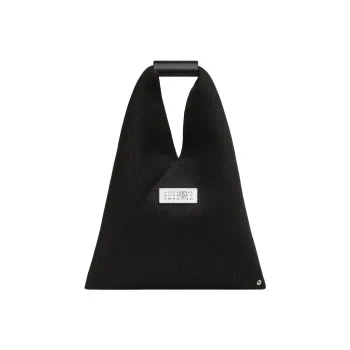 MM6 Maison Margiela Polyester With Calfskin Handbag, Shoulder Bag Trumpets Women's Black