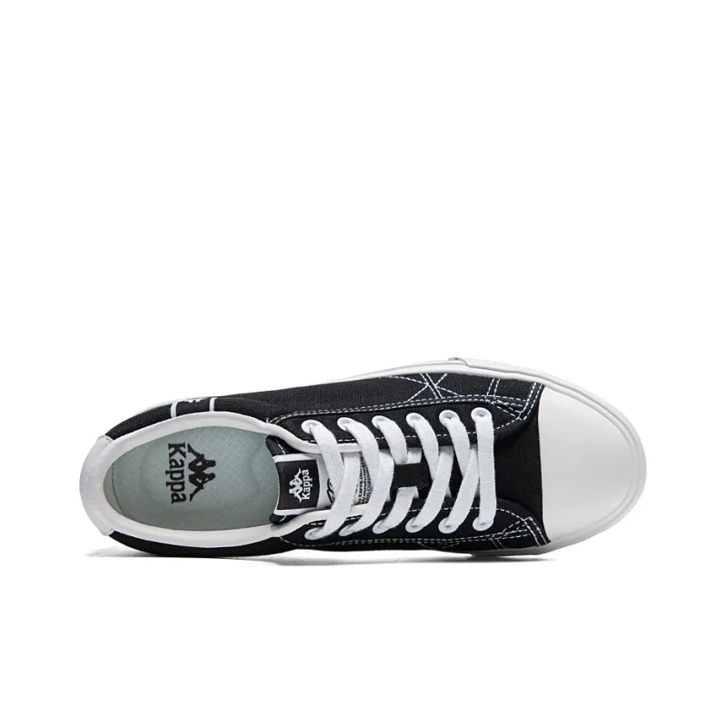 Kappa Slip Resistant, Abrasion Resistant, Lightweight, Breathable Coverage Low Top Canvas Shoes Unisex Agate Black-3