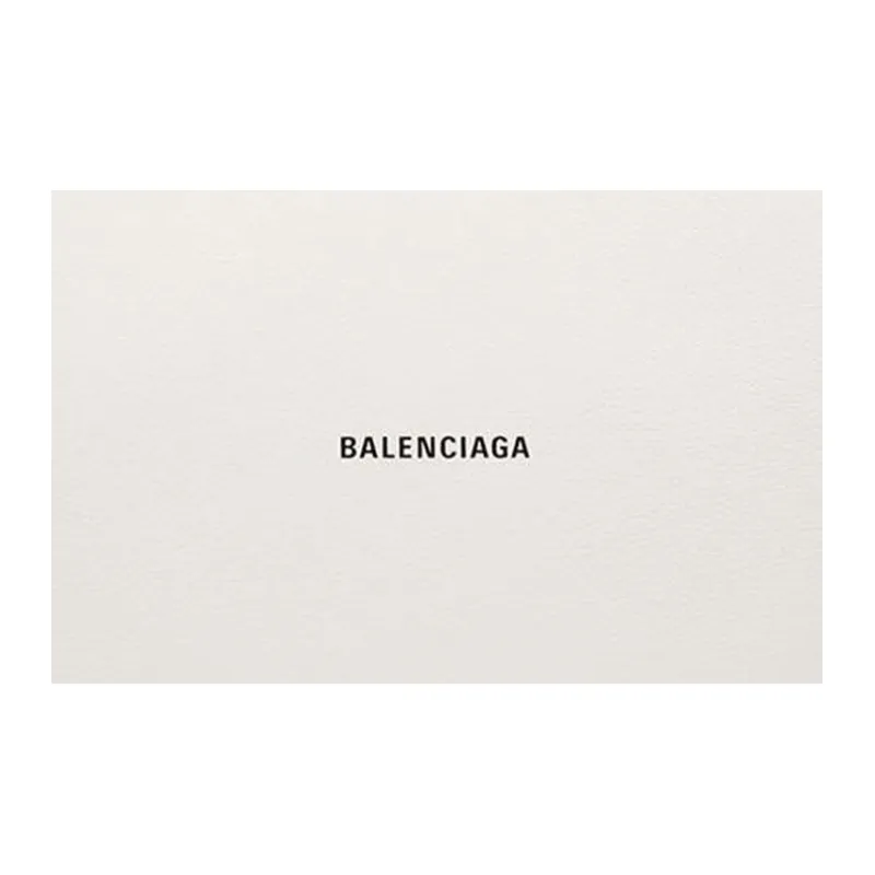 Balenciaga Leather Clutch Regular Women's White-4