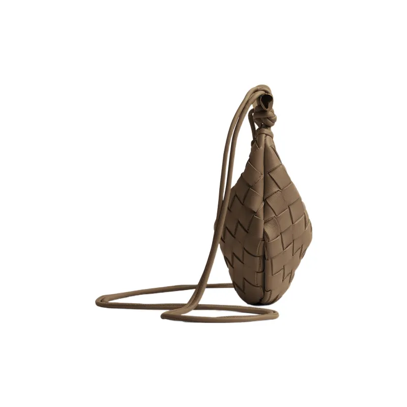 Bottega Veneta SARDINE Sheepskin Portable Crossbody Bag, Shoulder Bag Mini Women's Taupe Gray-1