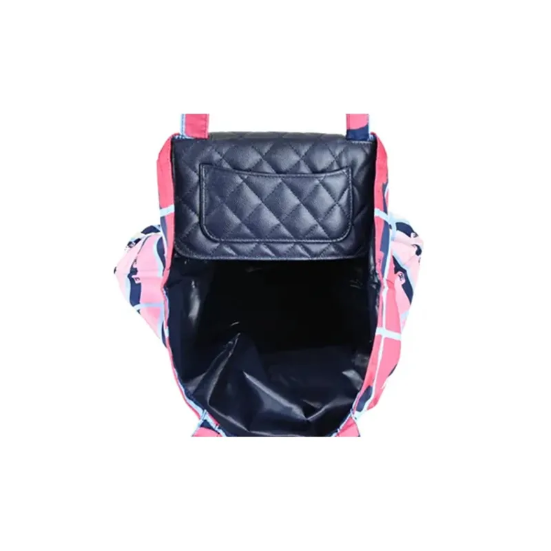 CHANEL 21K Winter Cow Leather 2 in 1 Shoulder Bag, Crossbody Bag, Handbag Unisex Black, Pink & Multicolor-6