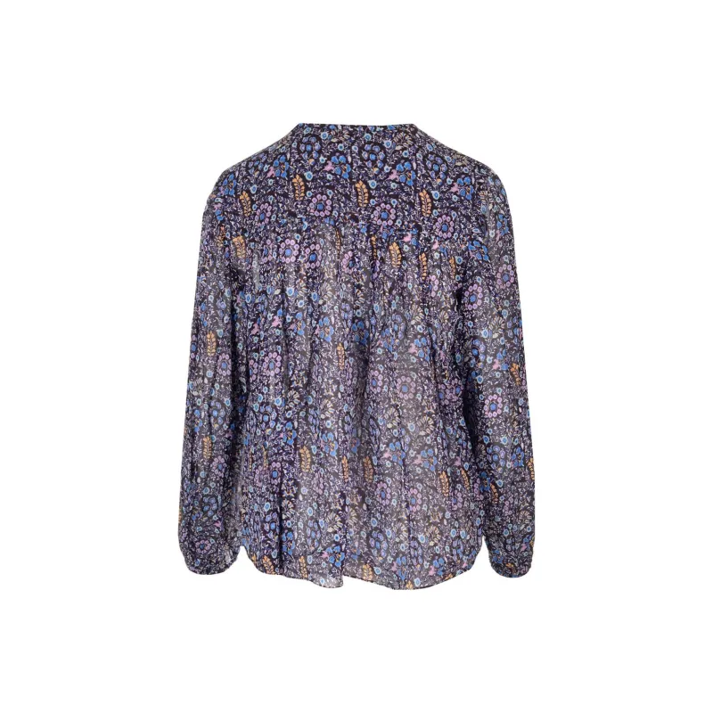 ISABEL MARANT ETOILE Floral Printed Straight Hem Blouse-1