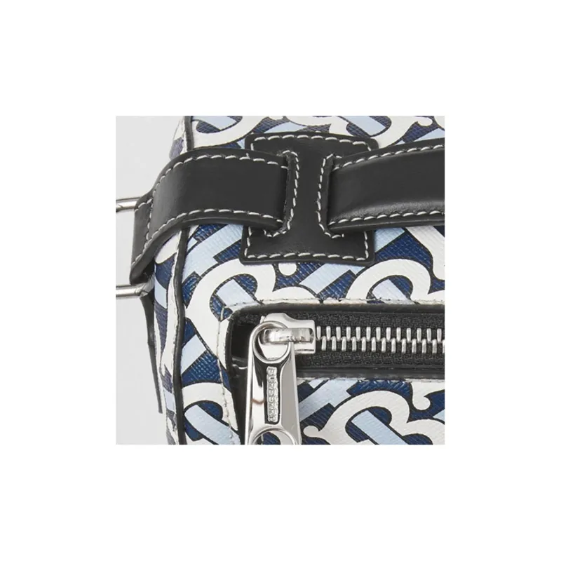 Burberry The Barrel Canvas Cylinder Bag Crossbody Bag Travel Bag Handbag Shoulder Bag Mini Women's Cobalt/White-3