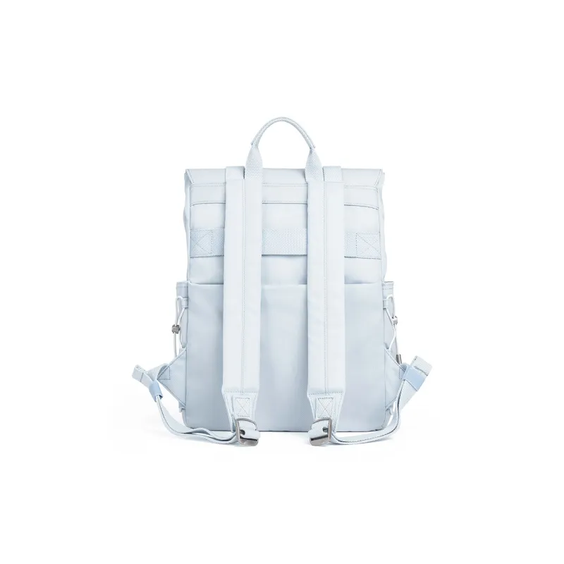 SOSITE Nylon Backpack Medium Size Unisex Candy Blue/Ecru/Coconut Gray-1