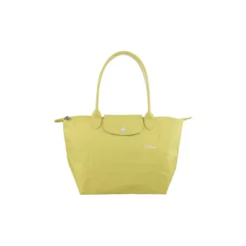 LONGCHAMP Le Pliage Club Nylon One Shoulder Handbag Medium Size Women's Lemon