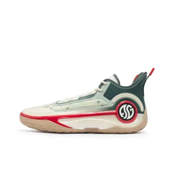 361° AG4 Basketball Shoes Men Low Top Beige/Cyan