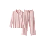 [Women's Lapel]White Pink