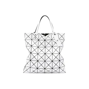 ISSEY MIYAKE Polyvinyl Chloride Resin Tote Bag Shopping Bag One Shoulder Handbag Large Size Women's White