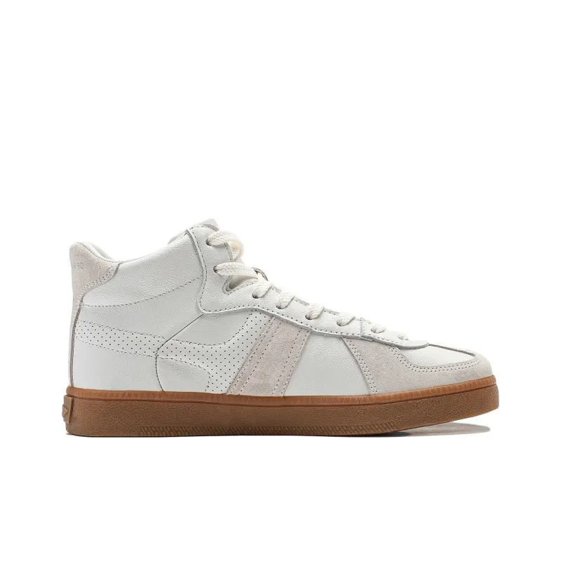 LiNing YunChuan HI Slip Resistant, Abrasion Resistant, Breathable High Top Casual Shoes Women's Mist White-1