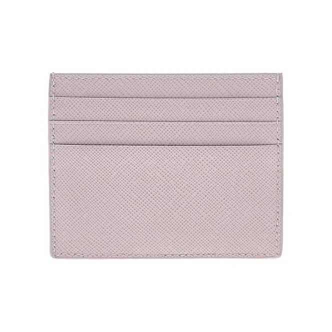 PRADA Cow Leather Card Holder Card Holder Women's Light Pink-2