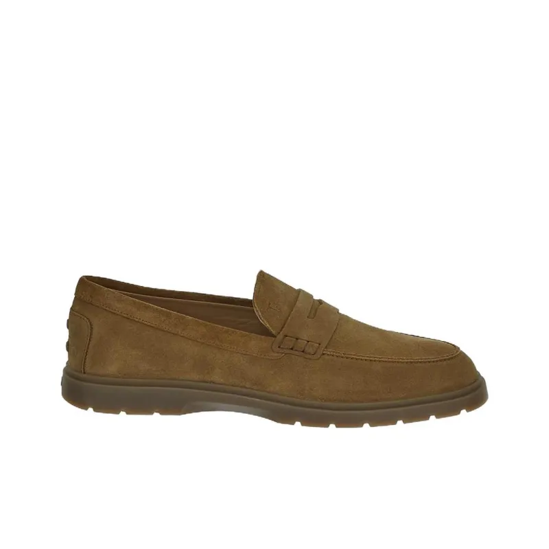 TOD'S Penny Logo Embossed Loafers-1