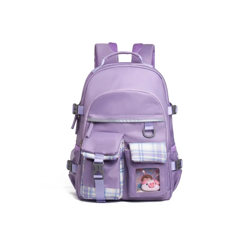 COWBONE Nylon Backpack Regular Unisex Starry Purple/Starry Grey/Girlish Heart Pink-5