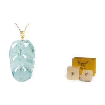 With The Heart Of The Jade Glutinous Jade Jadeite Necklaces Women's