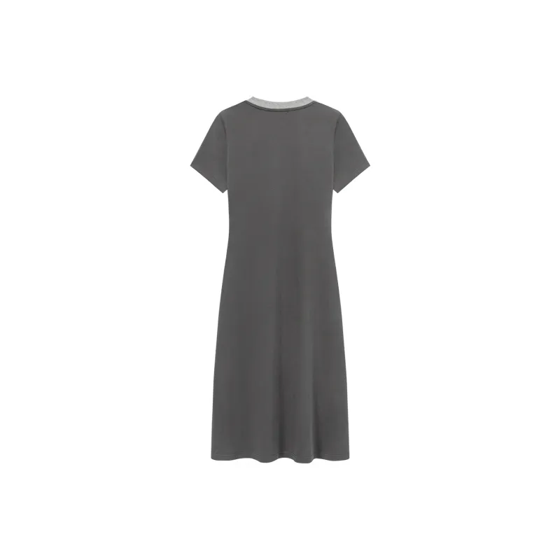 CHUU Short Sleeved Dresses Women's Gray-1