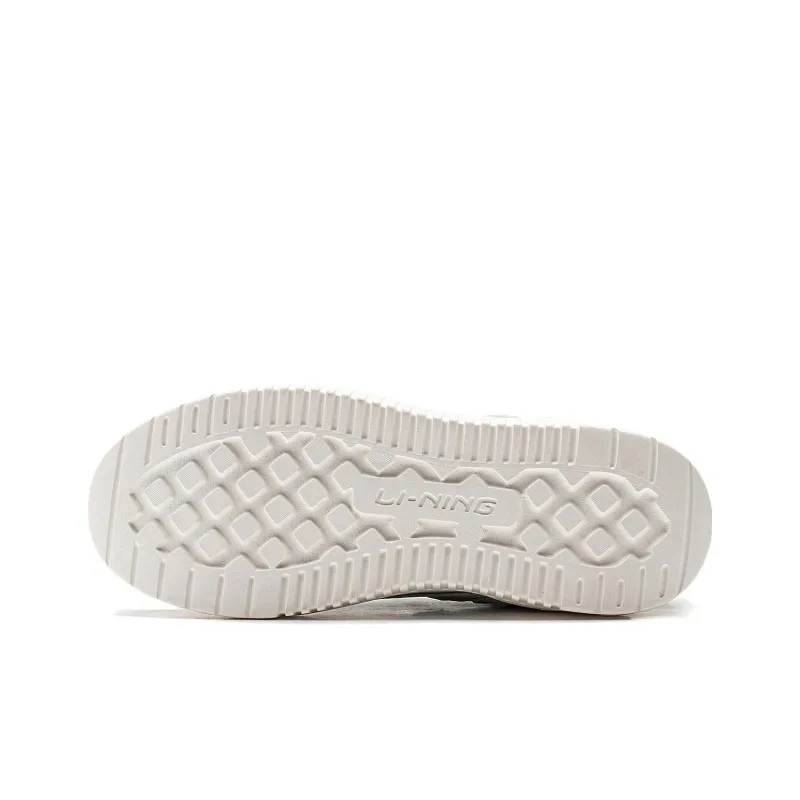 LiNing Green Cloud Collection Abrasion Resistant Low Top Casual Shoes Women's White Cyan-4