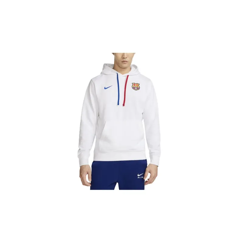 Nike Fc Barcelona Club Men's Nike Soccer French Terry Pullover Hoodie-0