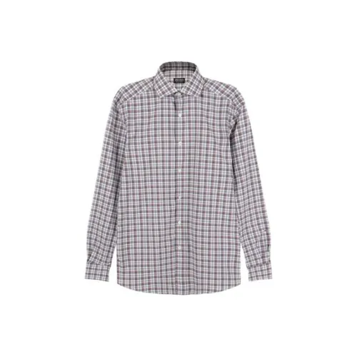 Ermenegildo Zegna Shirts Men Gray