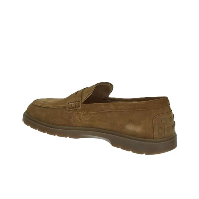 TOD'S Penny Logo Embossed Loafers-3