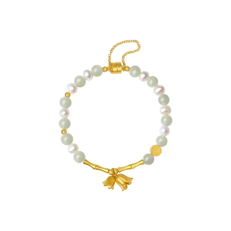 U＇VE Hetian Jade Bracelets Women's White Jade-0