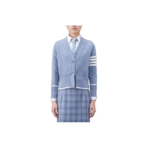 THOM BROWNE FW23 Early Autumn Collection Sweaters Women's Sky Blue