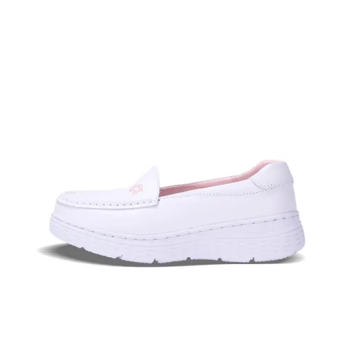 Cherry blossoms Loafers Women's Low-Top White