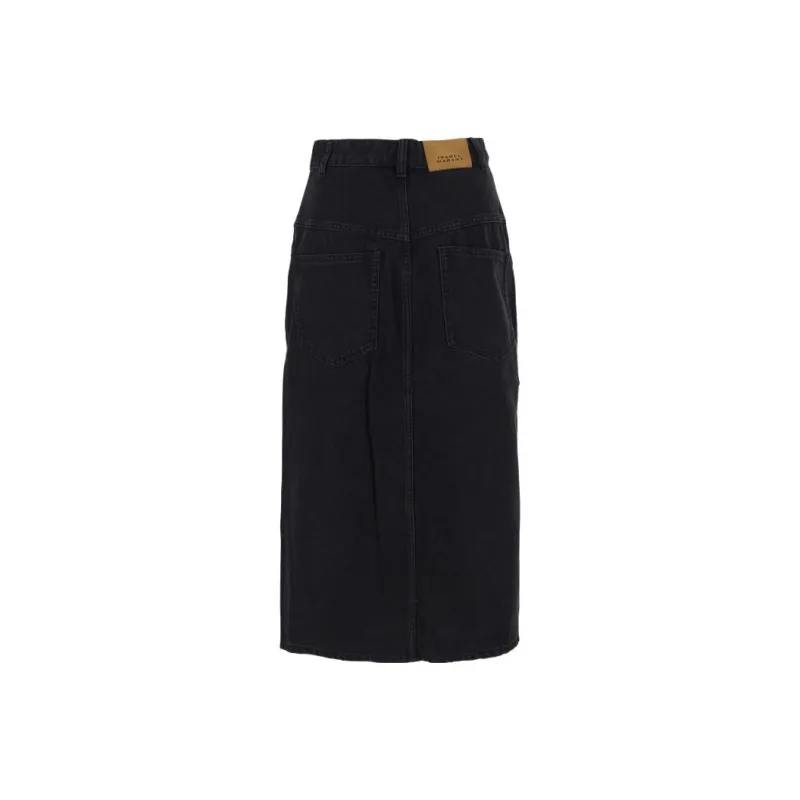 ISABEL MARANT Denim Short Skirts Women's Black-1