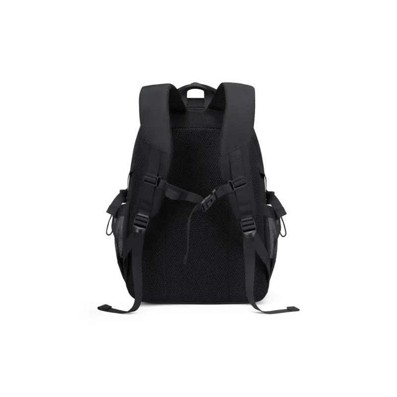 V.NINE Fabric Backpack 15.6 Graduation Travel Backpack Large Size Men's Obsidian Black-1