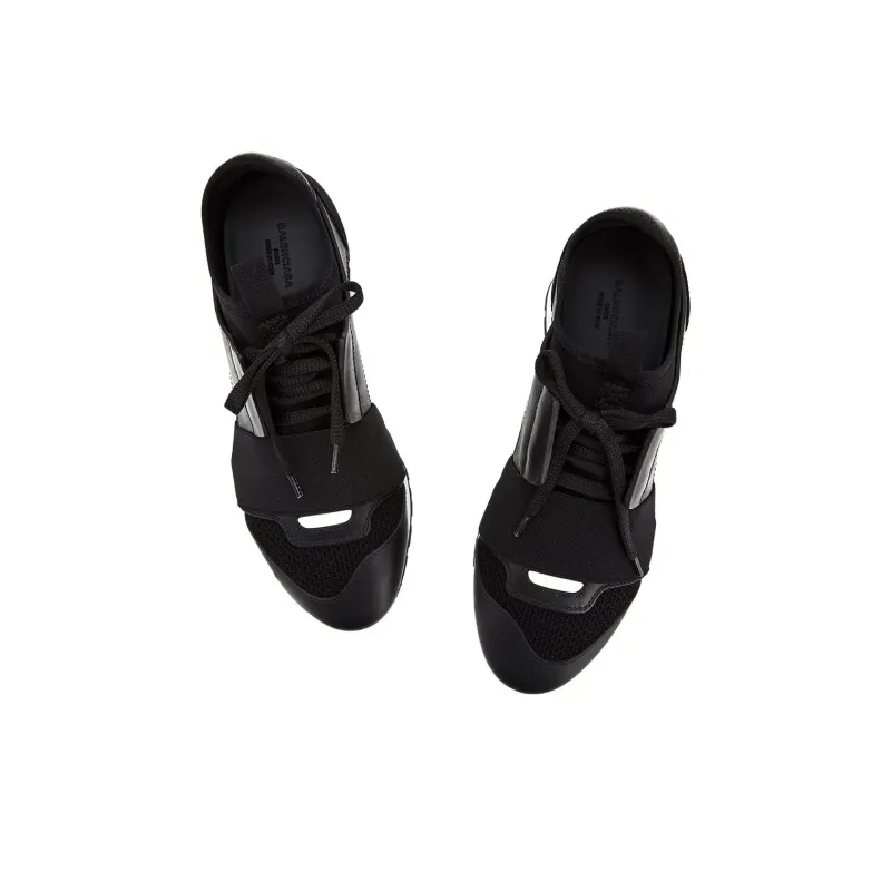 Balenciaga Runner Low-Top Casual Shoes Women's Black-4