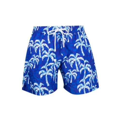 KITON Palm Tree-print Swim Shorts