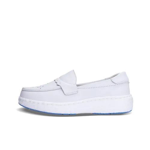 Cherry blossoms Loafers Women's Low-Top White