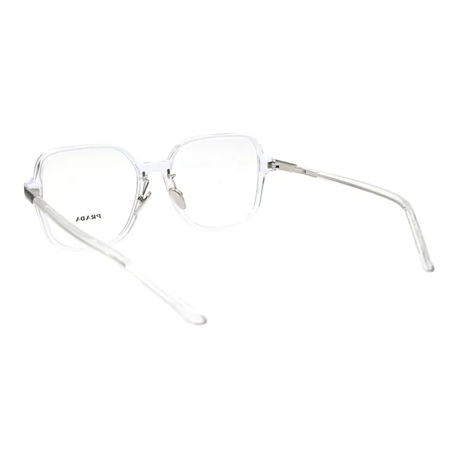 PRADA Plate Frame Square Eyeglass Frames Unisex Transparent-2