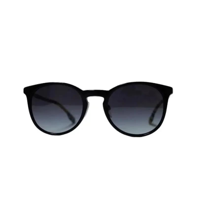 Burberry Acetate Irregular Shape Sunglasses Women's Black-1