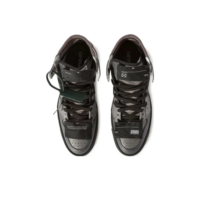 OFF WHITE Off Court Low Top Skateboard Shoes Men's Gray-3