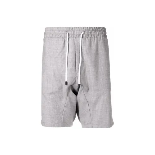 Kiton Drawstring Waist Wool Shorts