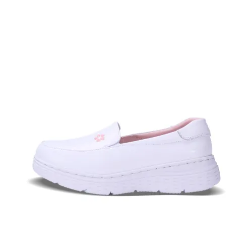 Cherry blossoms Loafers Women's Low-Top White