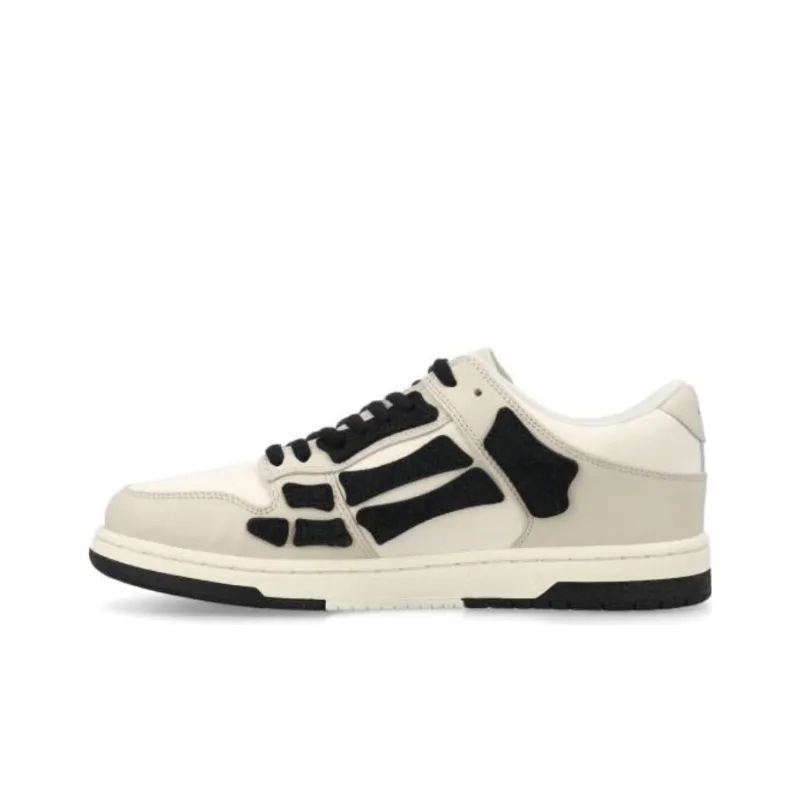 AMIRI Skel Low Top Beige Black-0