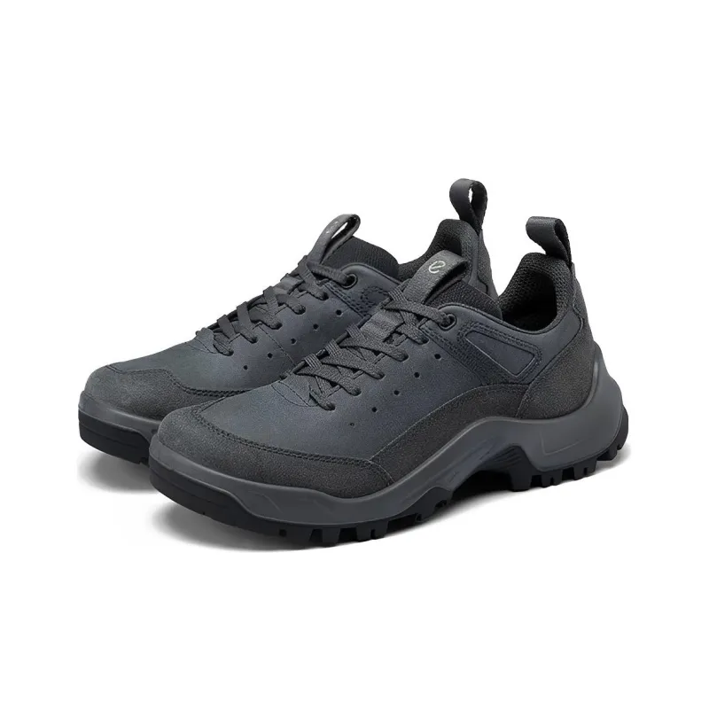 Ecco Off road Series Cushioning Anti Slip And Wear Resistant Low Top Outdoor Shoes Men's Gray-2