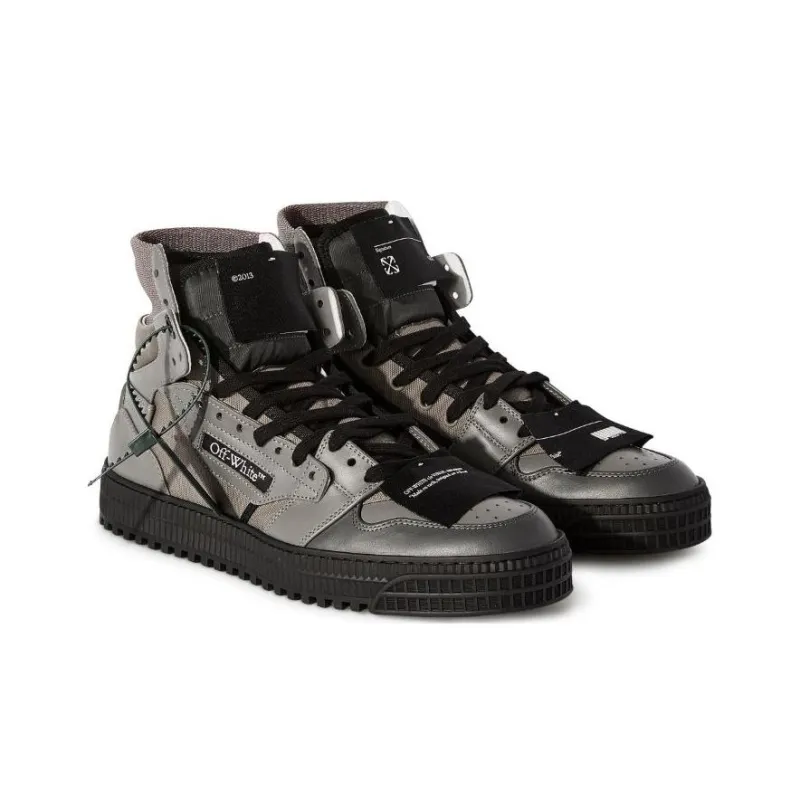 OFF WHITE Off Court Low Top Skateboard Shoes Men's Gray-2