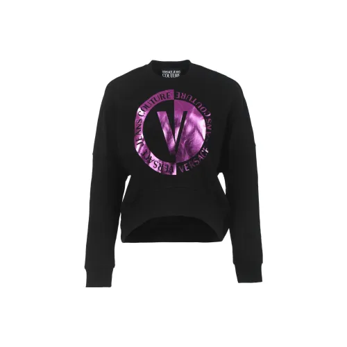 VERSACE JEANS COUTURE Logo-print Cotton Sweatshirt