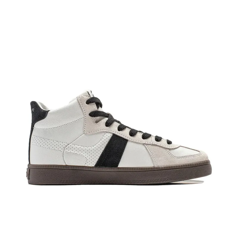 LiNing Yunchuan HI Anti-Slip And Wear-Resistant Breathable High-Top Casual Shoes Women's Black White-1