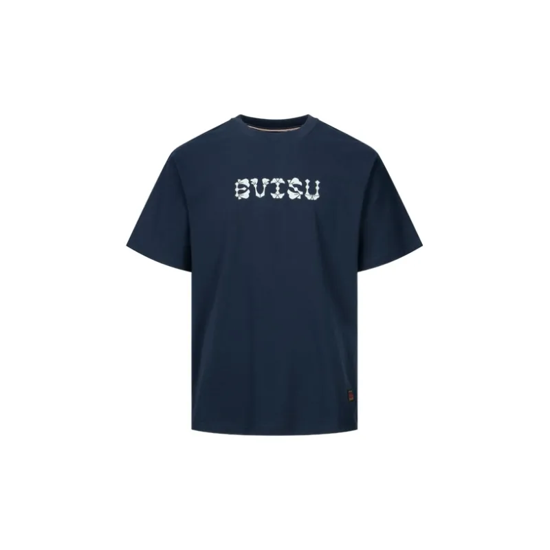 EVISU T Shirts Men Black Blue-0